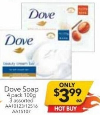 Cheap as Chips Dove Soap offer