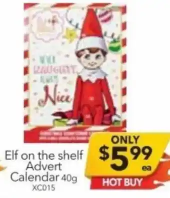 Cheap as Chips Elf On The Shelf Advert Calendar 40g offer