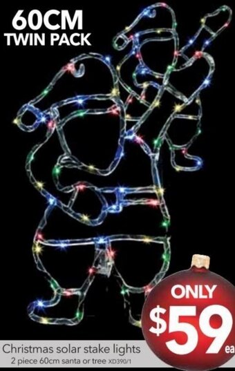 Cheap as Chips Christmas Solar Stake Lights offer