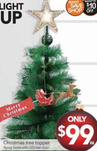 Cheap as Chips Christmas Tree Topper offer