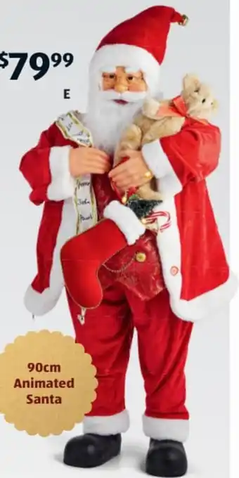 ALDI Animated Santa 90cm offer