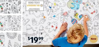 ALDI Children's Colouring Tablecloth offer