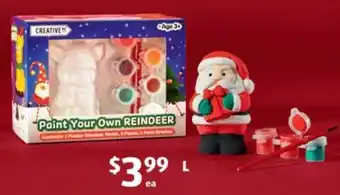 ALDI Paint Your Own Christmas Character offer