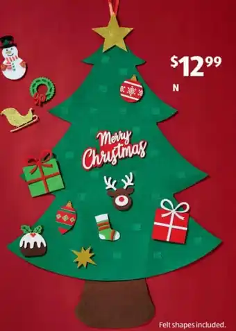 ALDI Felt Christmas Tree offer