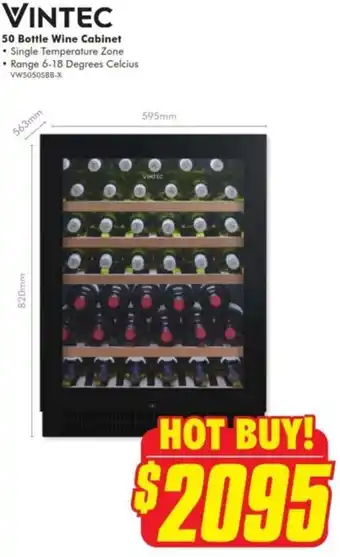 50 Bottle Wine Cabinet