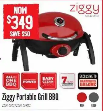 Barbeques Galore Ziggy portable grill bbq offer