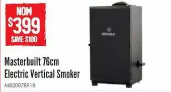 Barbeques Galore Masterbuilt 76cm electric vertical smoker offer