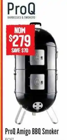 Barbeques Galore Proq amigo bbq smoker offer