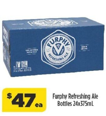 Liquorland Furphy Refreshing Ale Bottles 24x375mL offer