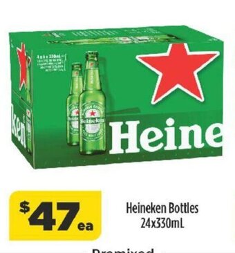 Liquorland Heineken Bottles 24x330mL offer