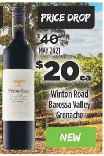 Liquorland Winton Road Barossa Valley Grenache offer