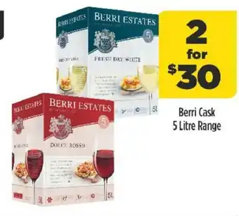 Liquorland Berri Cask 5 Litre Range offer