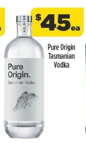 Liquorland Pure Origin Tasmanian Vodka offer