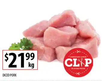 Supabarn Diced Pork per kg offer