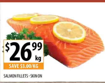 Supabarn Salmon Fillets - Skin On per kg offer