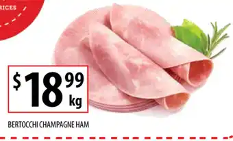 Supabarn Bertocchi Champagne Ham per kg offer