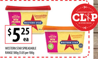 Western Star Spreadable Range 500g