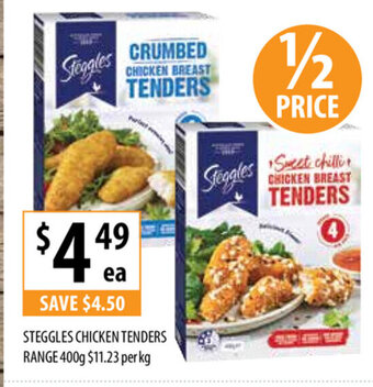 Supabarn Steggles Chicken Tenders Range 400g offer