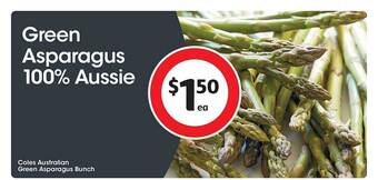 Coles Coles australian green asparagus bunch offer