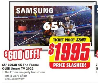The Good Guys 65" LS03B 4K The Frame QLED Smart TV 2022 offer