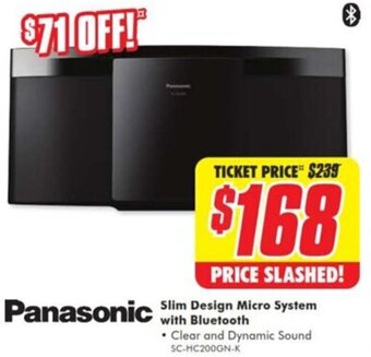 Slim Design Micro System With Bluetooth