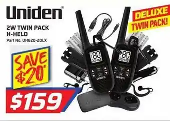Uniden 2w twin pack h-held