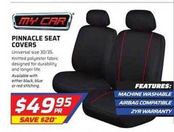 Auto One My car pinnacle seat covers offer