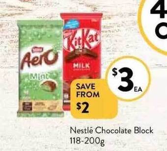 Foodworks Nestlé chocolate block offer