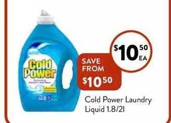 Foodworks Cold power laundry liquid offer