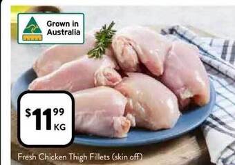 Foodworks Fresh chicken thigh fillets -skin off- offer