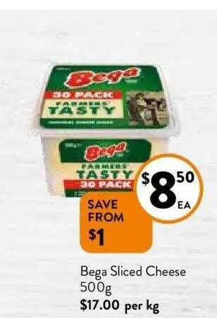 Foodworks Bega sliced cheese offer