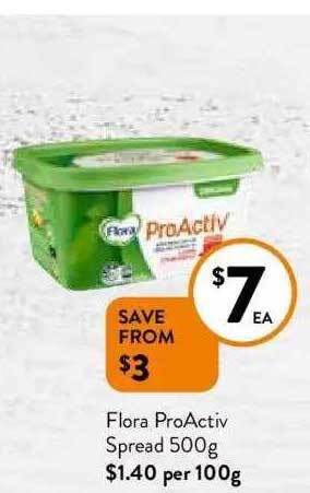 Foodworks Flora proactiv spread offer