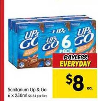 Spar Sanitarium up & go offer
