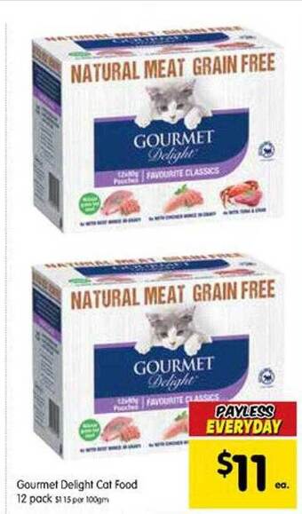 Spar Gourmet delight cat food offer