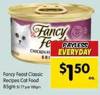 Spar Fancy feast classic recipes cat food offer