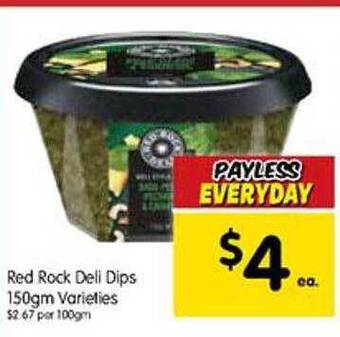 Spar Red rock deli dips offer