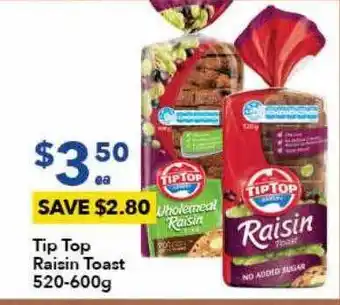 Ritchies Tip top raisin toast offer