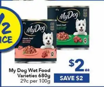 Ritchies My dog wet food varieties offer