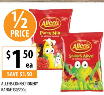 Allens Confectionery Range 130/200g