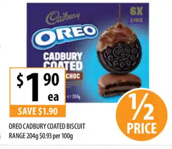 Oreo Cadbury Coated Biscuit Range 204g