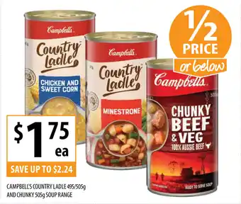 Campbell's Country Ladle 495/505g And Chunky 505g Soup Range