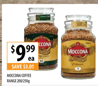 Supabarn Moccona Coffee Range 200/250g offer