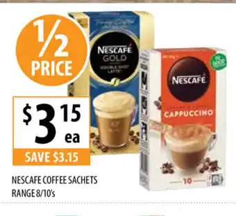 Supabarn Nescafe Coffee Sachets Range 8/10's offer
