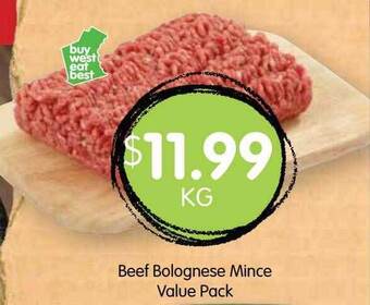 Spudshed Beef bolognese mince value pack offer