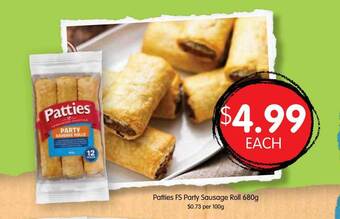 Spudshed Patties fs party sausage roll offer