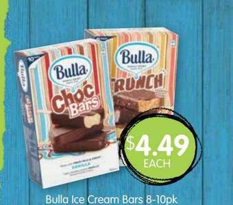 Spudshed Bulla ice cream bars offer
