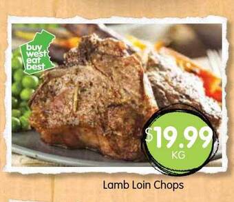 Spudshed Lamb loin chops offer