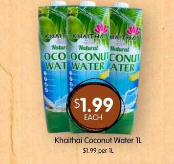 Spudshed Khaithai coconut water offer