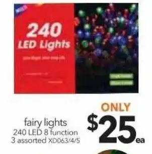 Cheap as Chips Fairy light 240 led 8 function offer