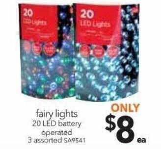 Cheap as Chips Fairy lights 20 led battery operated offer